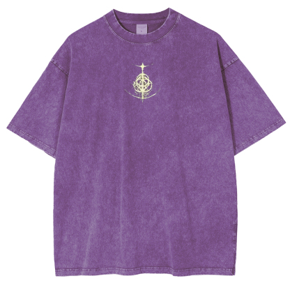Cursed Goddess Back Elden Ring Vintage Washed Unisex T-Shirt-Limited Sale
