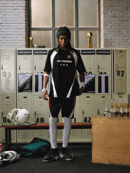 Aelfric Eden Patchwork Contrast Soccer Jersey-Limited Sale