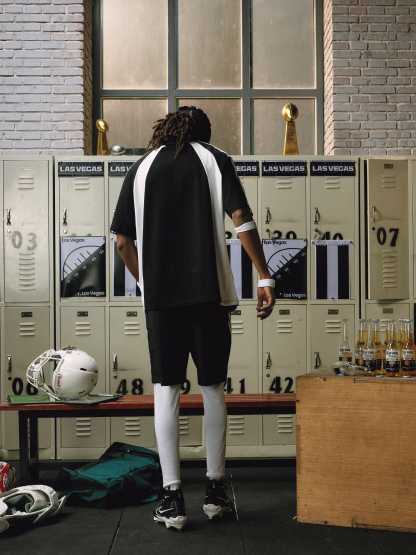 Aelfric Eden Patchwork Contrast Soccer Jersey-Limited Sale
