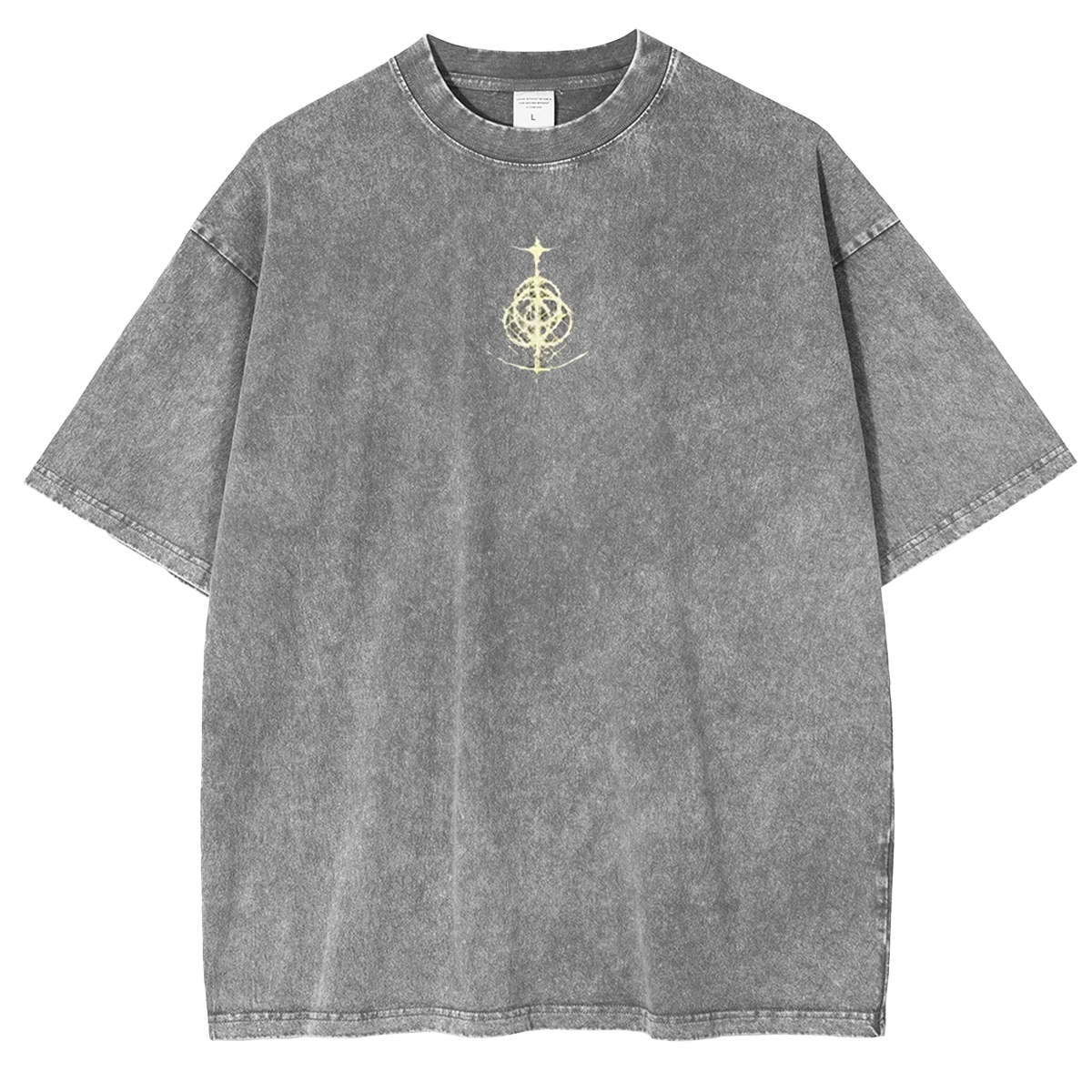 Cursed Goddess Back Elden Ring Vintage Washed Unisex T-Shirt-Limited Sale