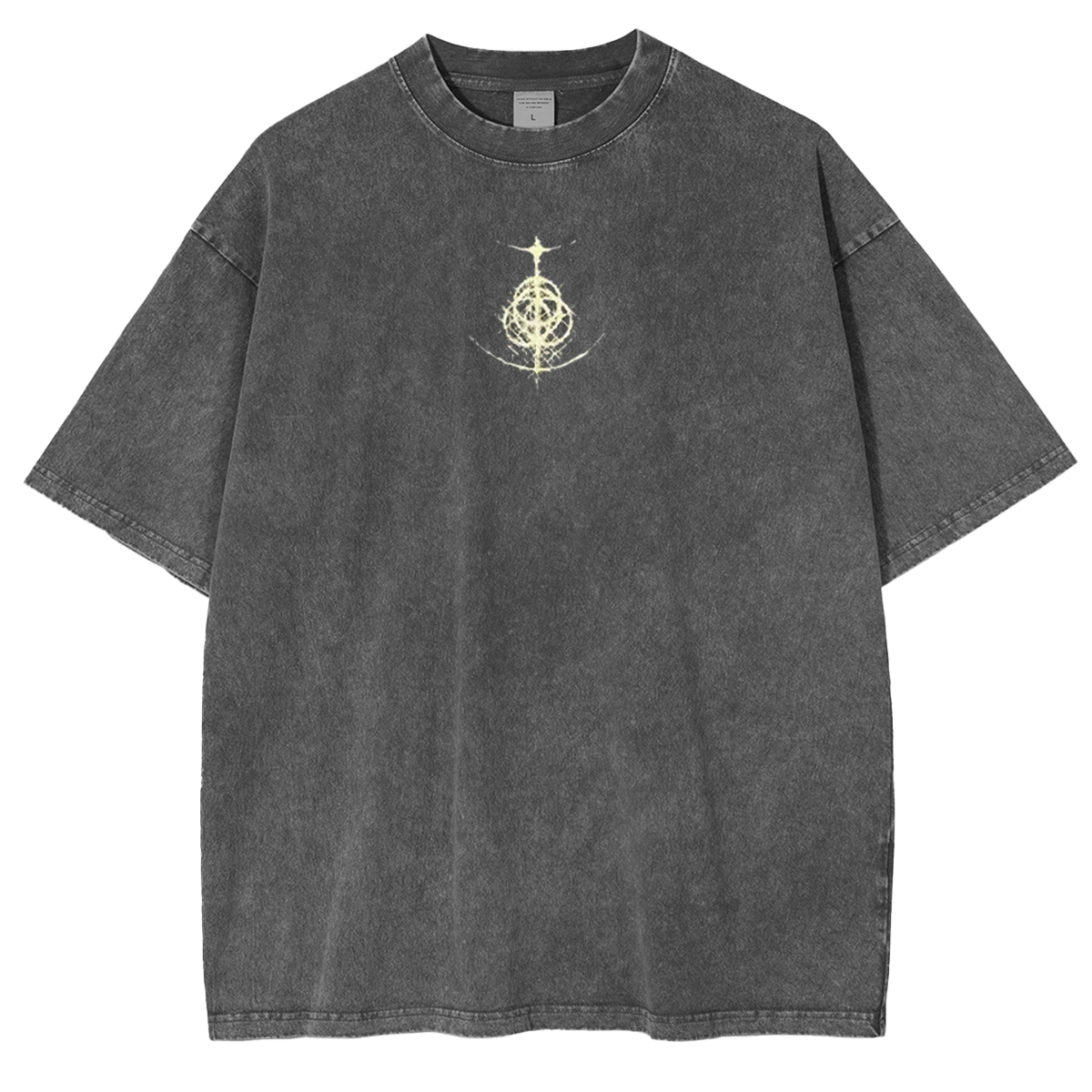 Cursed Goddess Back Elden Ring Vintage Washed Unisex T-Shirt-Limited Sale