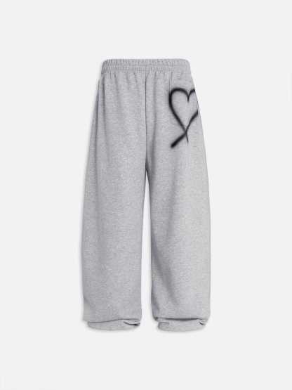 Aelfric Eden Graffiti Heart Baggy Sweatpants-Limited Sale
