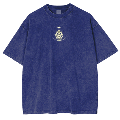 Cursed Goddess Back Elden Ring Vintage Washed Unisex T-Shirt-Limited Sale