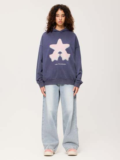Aelfric Eden Oversized Blurring Star Hoodie-Limited Sale