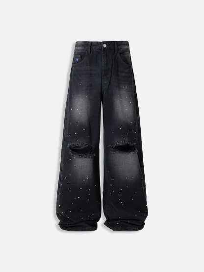 Aelfric Eden Rhinestone Baggy Jeans