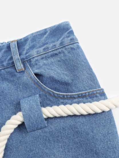 Aelfric Eden Super Baggy Drawstring Waist Jeans-Limited Sale