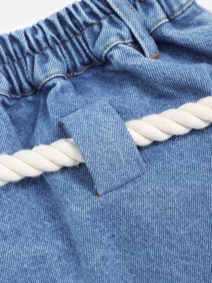 Aelfric Eden Super Baggy Drawstring Waist Jeans-Limited Sale