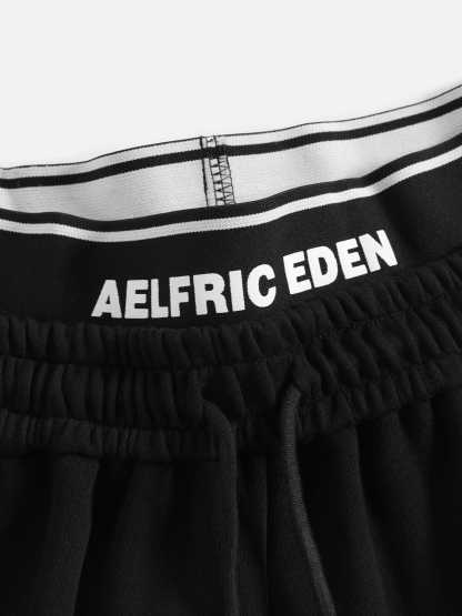 Aelfric Eden Double Waist Stripe Baggy Sweatpants-Limited Sale