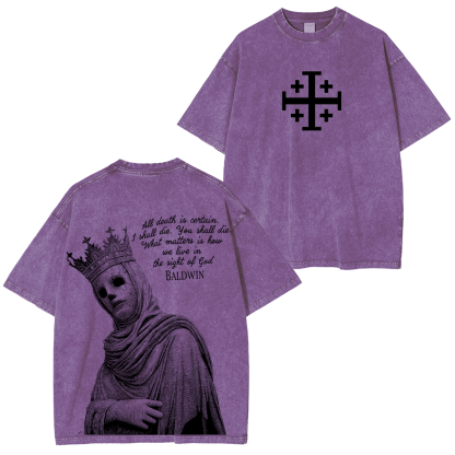 Baldwin Crusader Vintage Washed Unisex T-Shirt-Limited Sale
