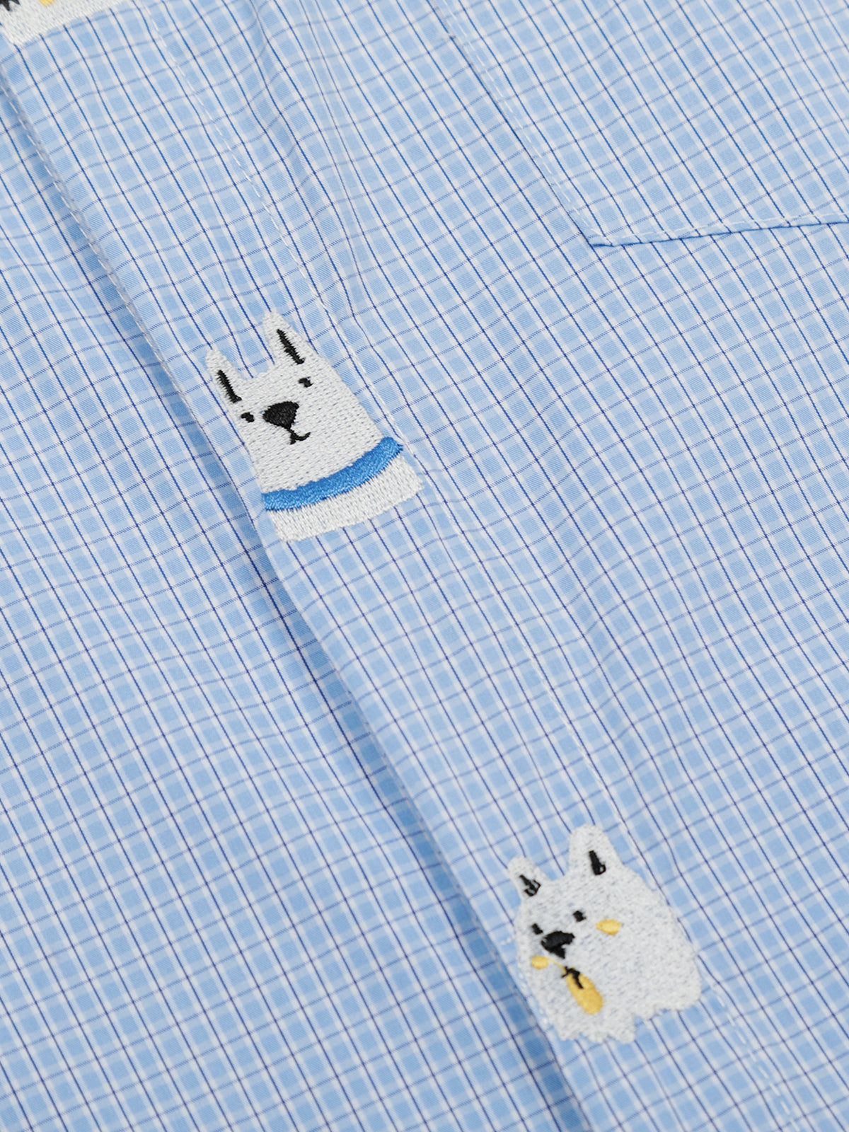Aelfric Eden Pubby Embroidery Plaid Shirt-Limited Sale