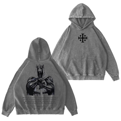 Crusader Knight Washed T-shirt/Crewneck/Hoodie-Limited Sale