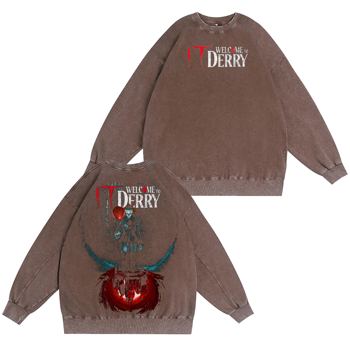 It: Welcome to Derry Vintage Washed T-shirt/Crewneck/Hoodie-Limited Sale