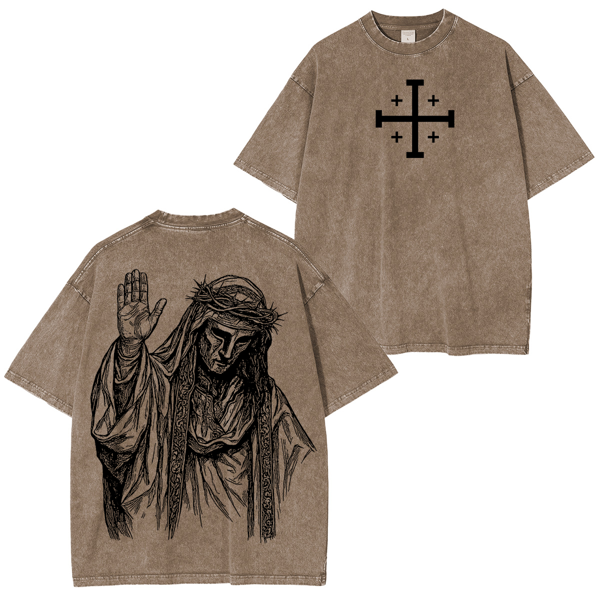 Baldwin IV never gave in to illness King of Jerusalem Washed Unisex T-Shirt/Crewneck/Hoodie-Limited Sale