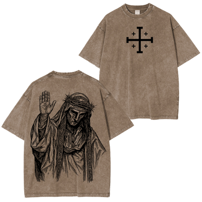 Baldwin IV never gave in to illness King of Jerusalem Washed Unisex T-Shirt/Crewneck/Hoodie-Limited Sale