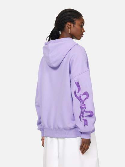 Aelfric Eden Cherry Bow Embroidery Pullover Hoodie-Limited Sale