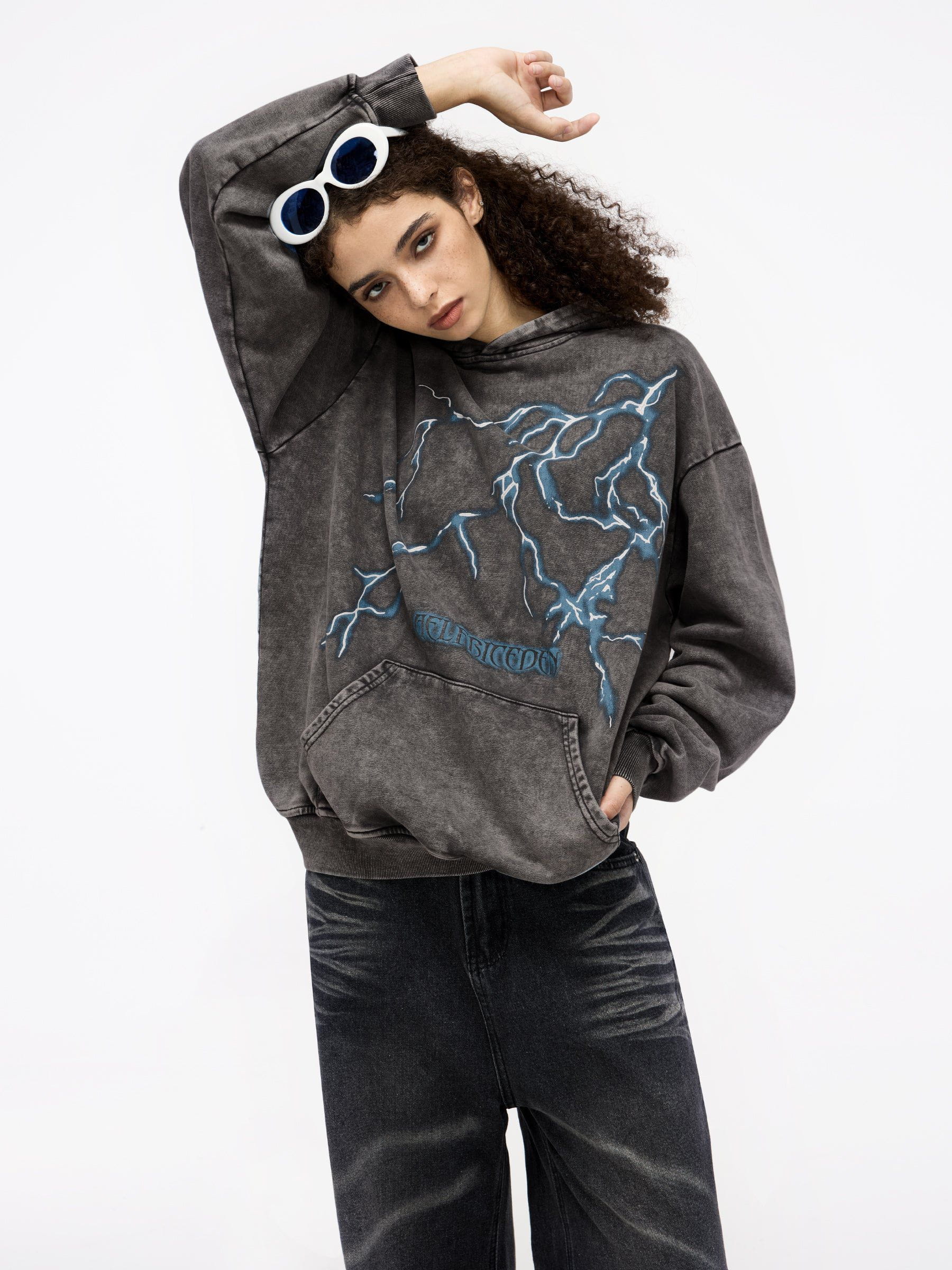 Aelfric Eden Lightning Graphic Hoodie-Limited Sale