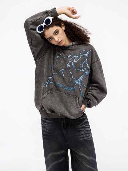 Aelfric Eden Lightning Graphic Hoodie-Limited Sale