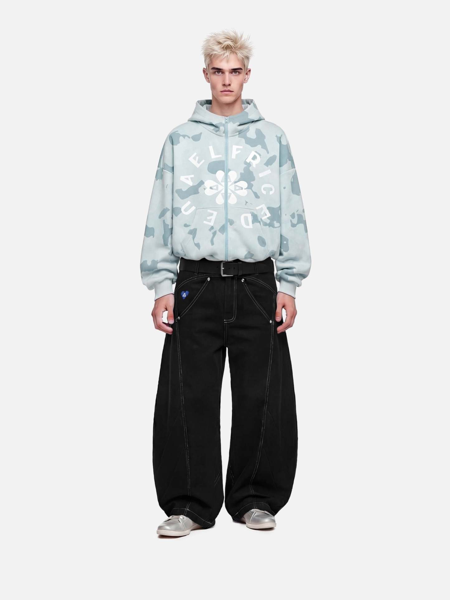Aelfric Eden Boxy CAMO Zip Up Hoodie-Limited Sale