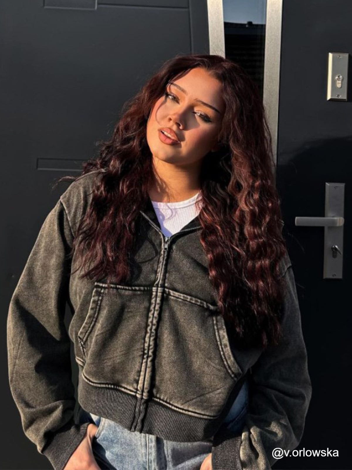 Aelfric Eden Boxy Solid Zip Up Hoodie-Limited Sale