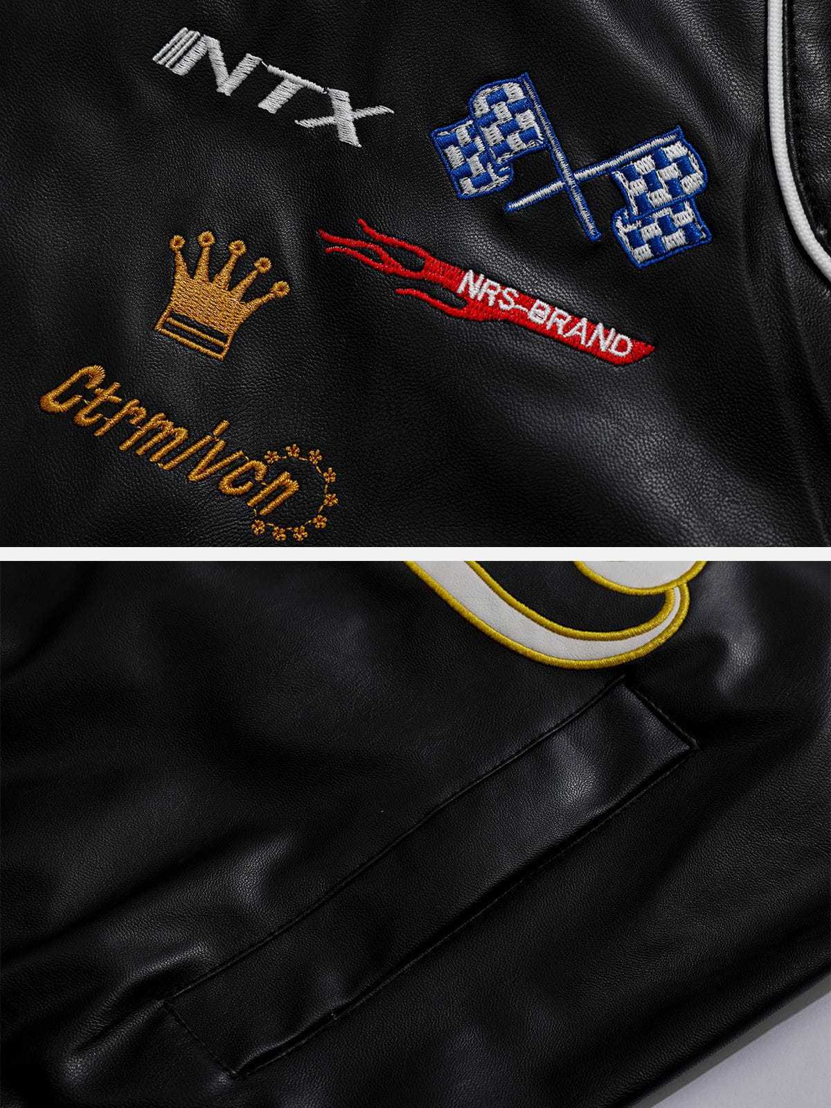 Aelfric Eden Racing Leather Jacket-Limited Sale
