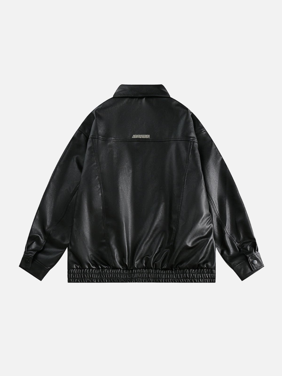 Aelfric Eden Essential Faux Leather Jacket-Limited Sale