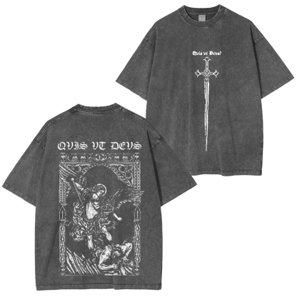 Archangel  Michael Vintage Washed T-shirt/Crewneck/Hoodie-Limited Sale
