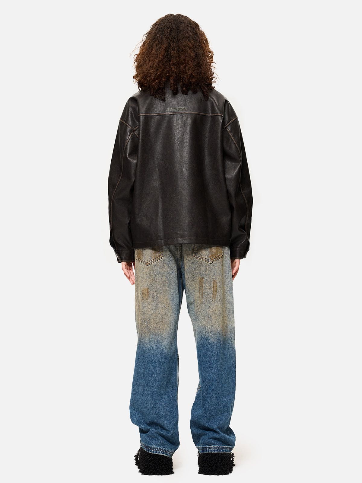 Aelfric Eden Butterfly Faux Leather Jacket-Limited Sale