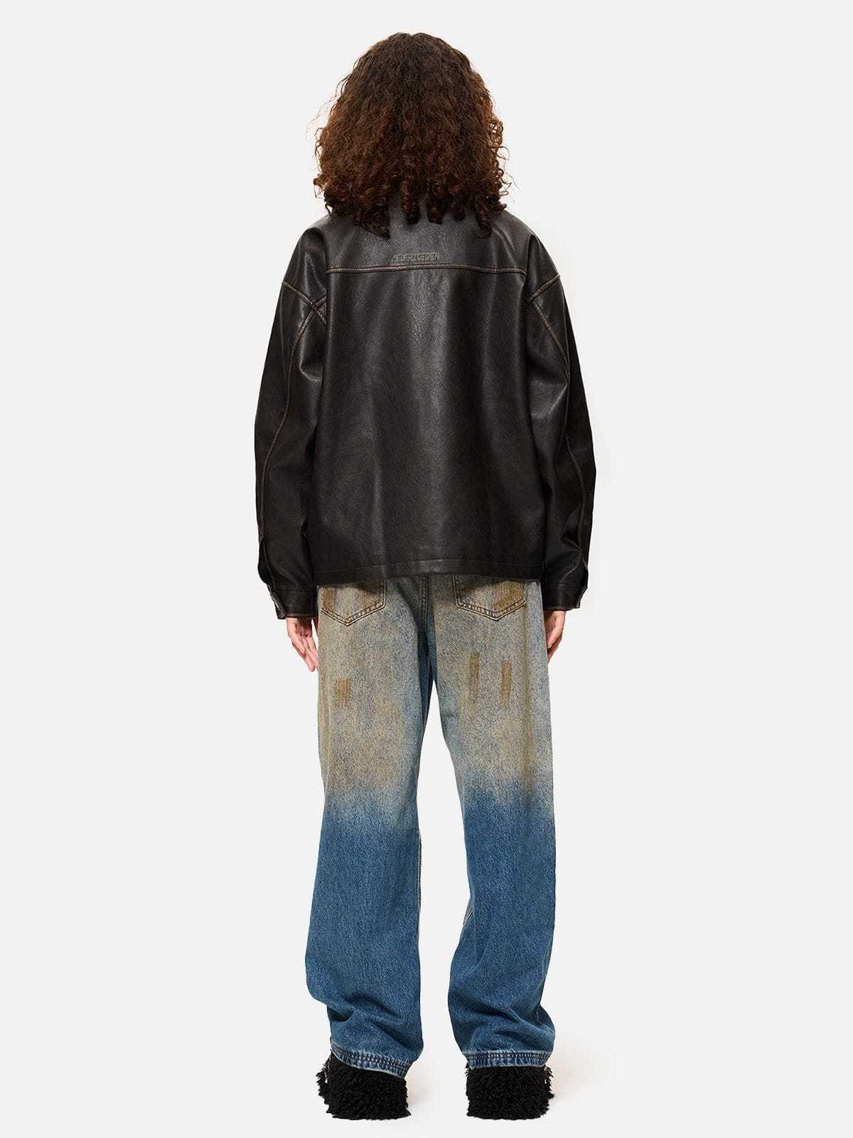 Aelfric Eden Butterfly Faux Leather Jacket-Limited Sale