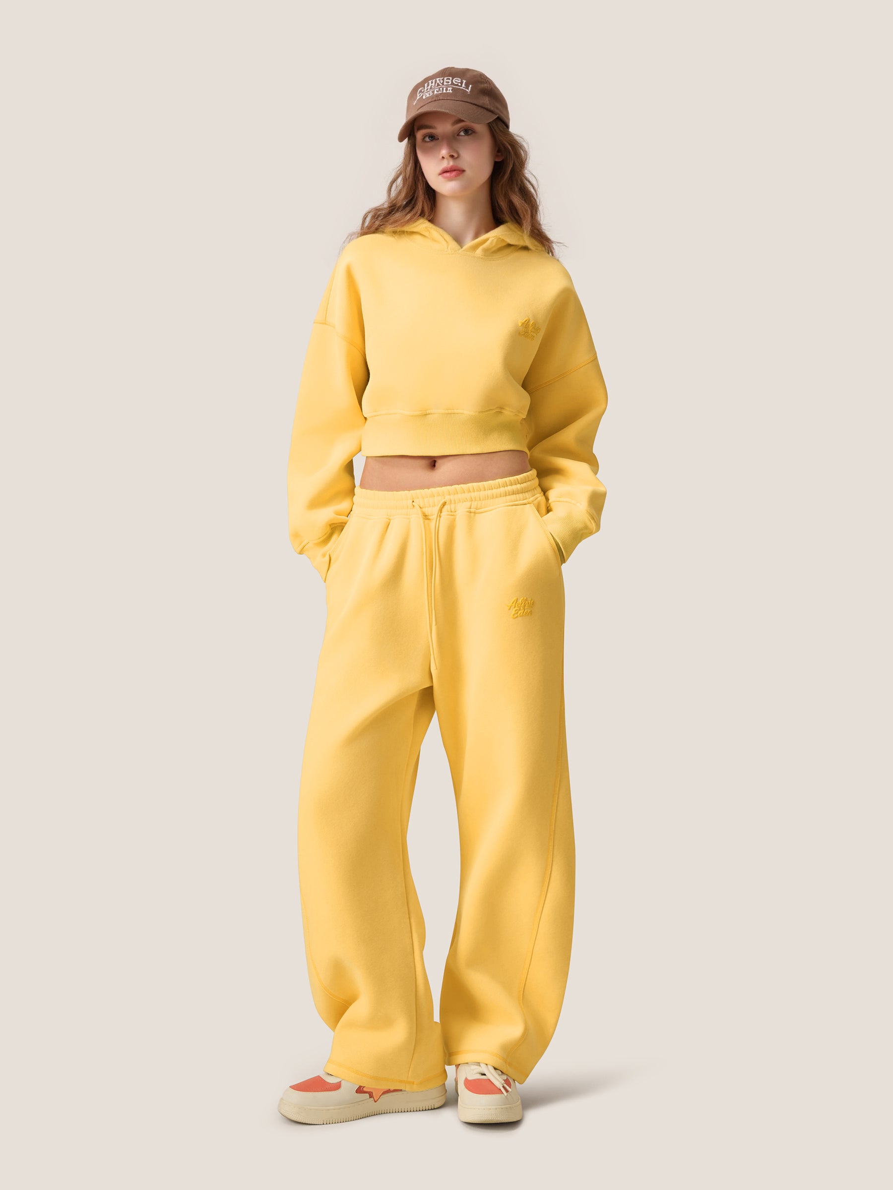 Soufflé Cropped Cloud Hoodie Sets-Limited Sale