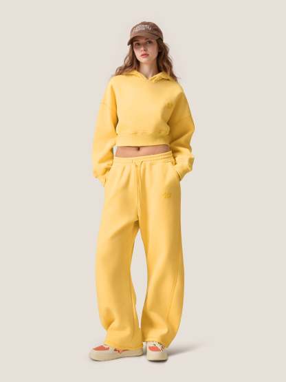Soufflé Cropped Cloud Hoodie Sets-Limited Sale
