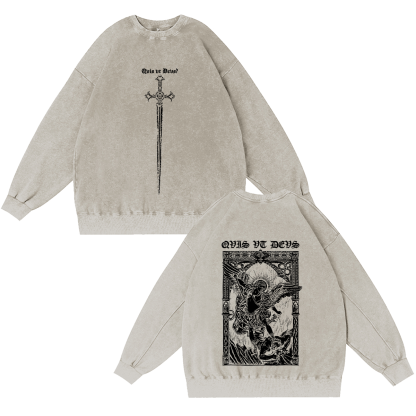 Archangel  Michael Vintage Washed T-shirt/Crewneck/Hoodie-Limited Sale