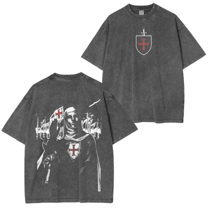 King Baldwin IV Jerusalem Unisex Washed T-shirt/Crewneck/Hoodie-Limited Sale