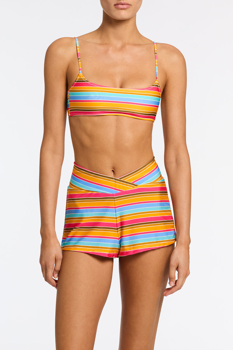 BOBBI - MELON STRIPE Short-Limited Sale