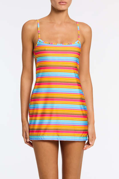 MINNI - MELON STRIPE Mini Dress-Limited Sale