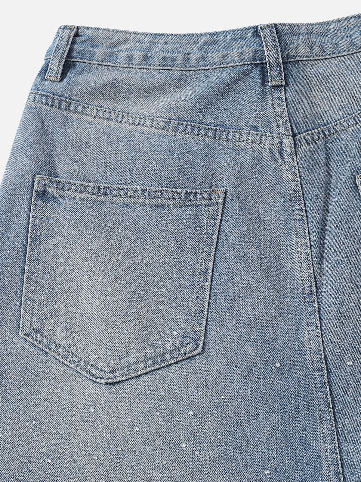 Aelfric Eden Rhinestone Baggy Jeans-Limited Sale