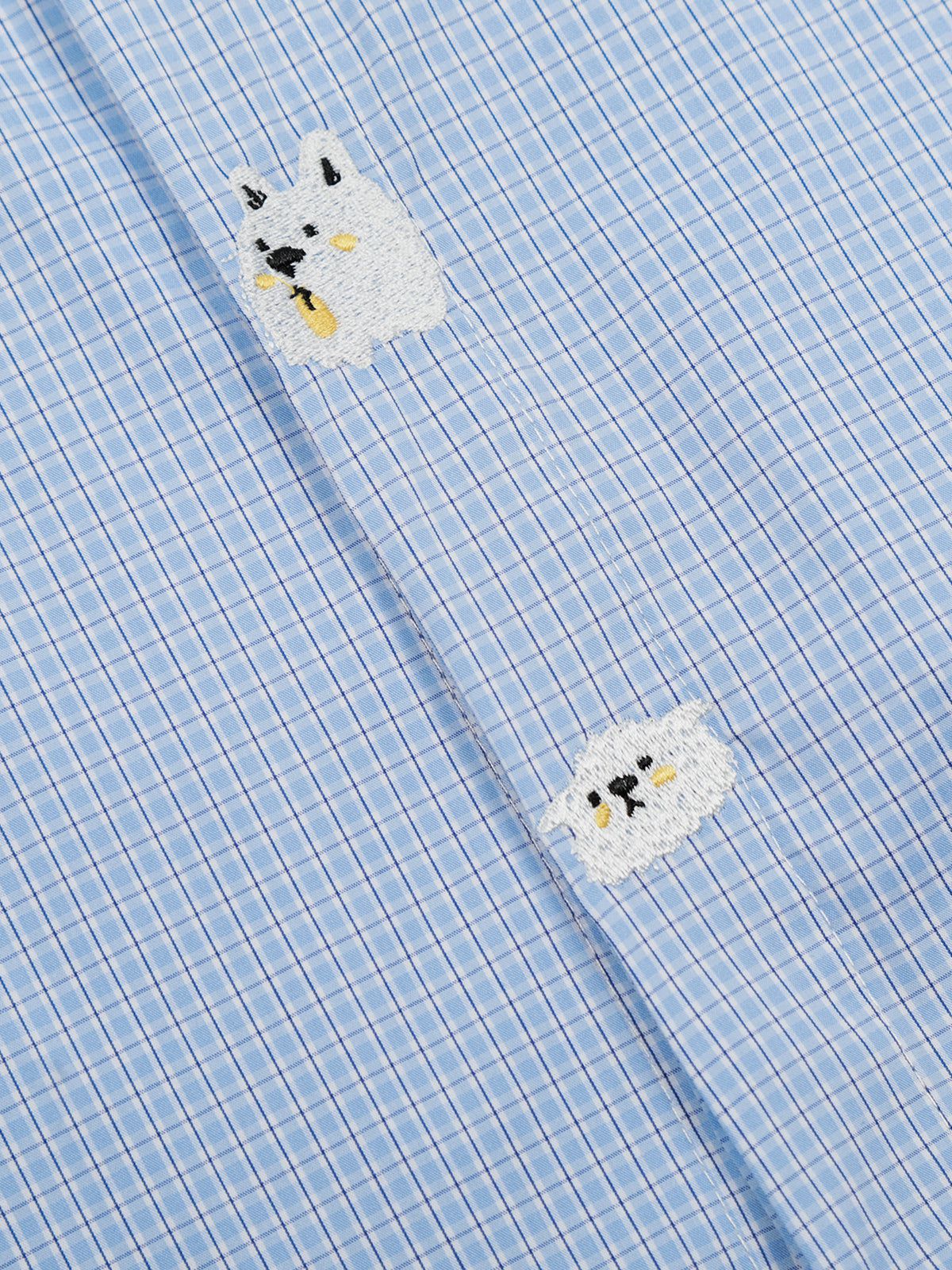 Aelfric Eden Pubby Embroidery Plaid Shirt-Limited Sale