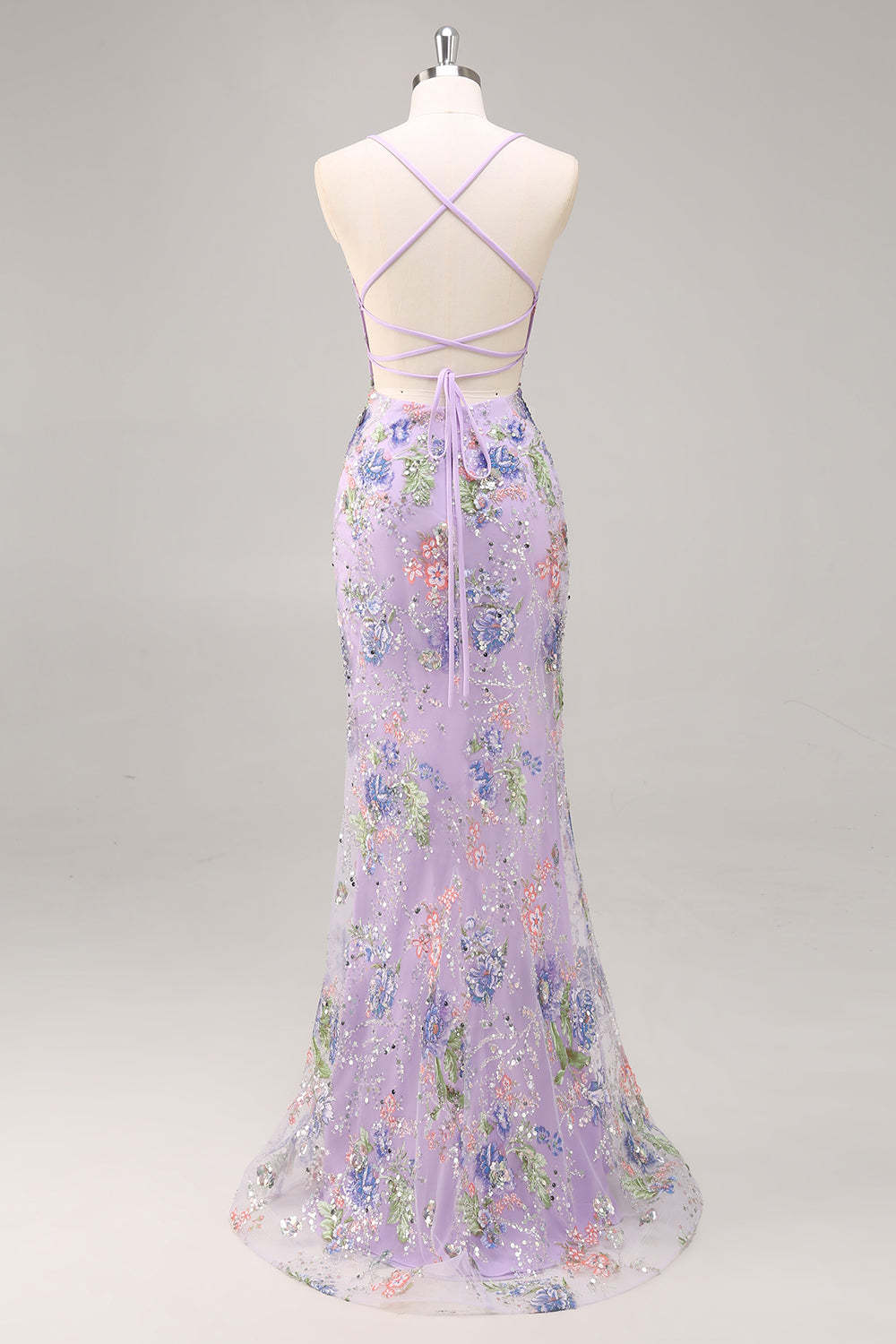 Pink Mermaid Spaghetti Straps Sequins Long Prom Dress with Appliques