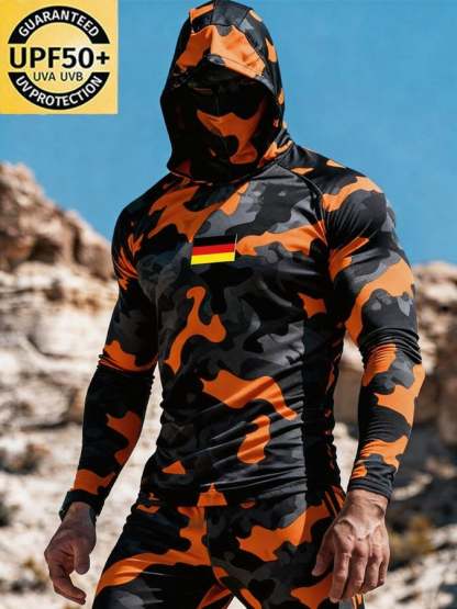 Men's Outdoor Sun Protection Breathable Cool Hooded Sun Protection Long-Sleeved Top-Limited Sale