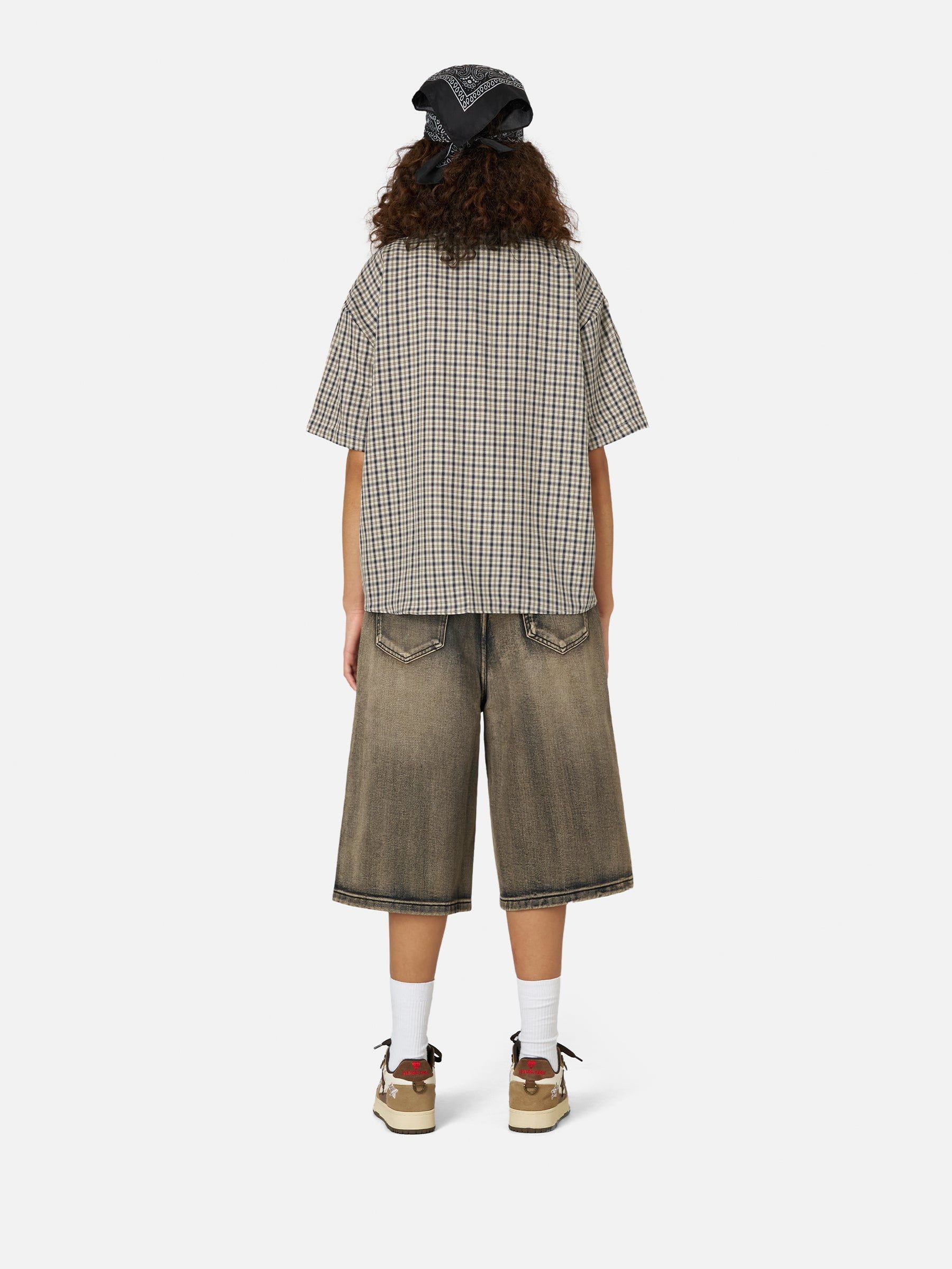 Aelfric Eden Plaid Embroidery Shirt-Limited Sale