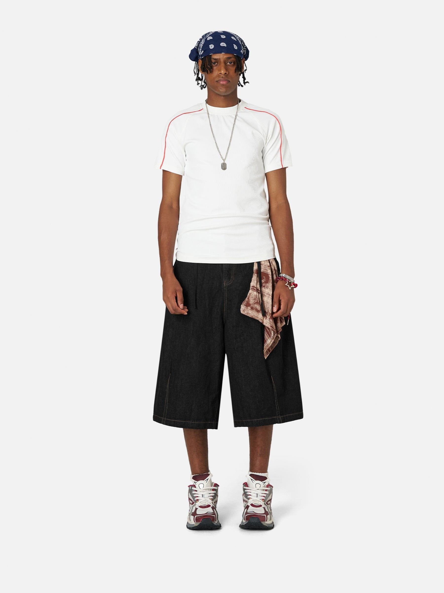 Aelfric Eden Detachable Kerchief Baggy Longline Jorts-Limited Sale