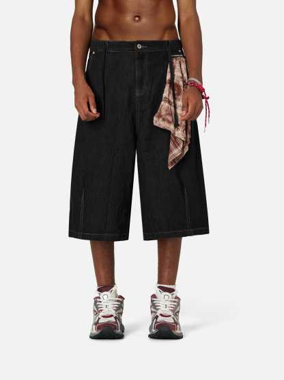 Aelfric Eden Detachable Kerchief Baggy Longline Jorts-Limited Sale