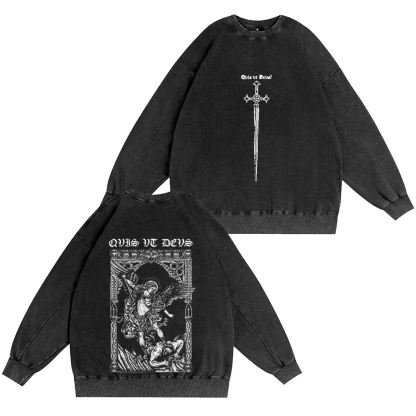Archangel  Michael Vintage Washed T-shirt/Crewneck/Hoodie-Limited Sale