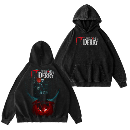 It: Welcome to Derry Vintage Washed T-shirt/Crewneck/Hoodie-Limited Sale