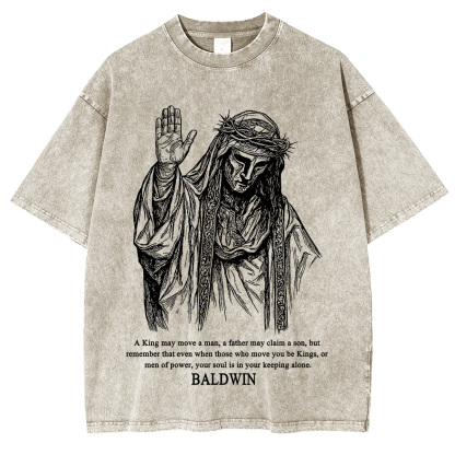 Baldwin IV never gave in to illness King of Jerusalem Washed Unisex T-Shirt-Limited Sale