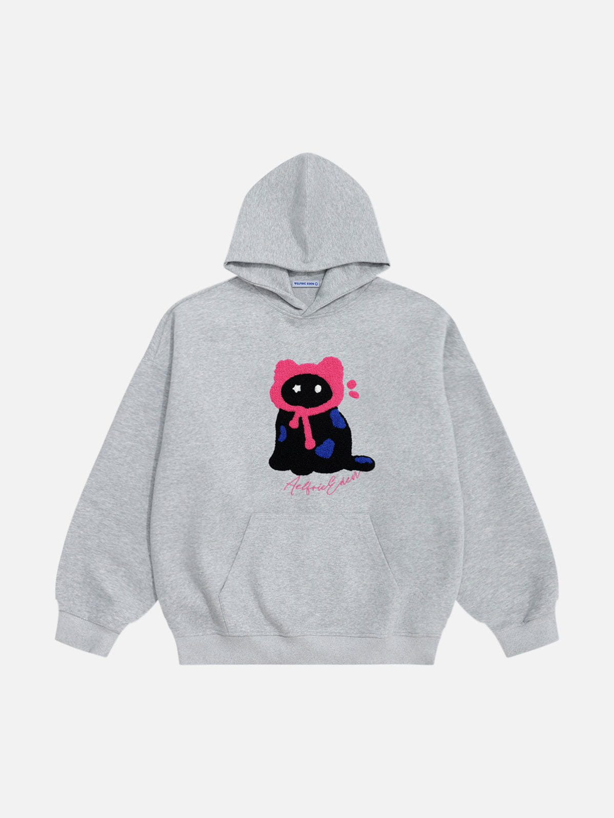 Aelfric Eden Oversized Embroidery Cat Hoodie-Limited Sale