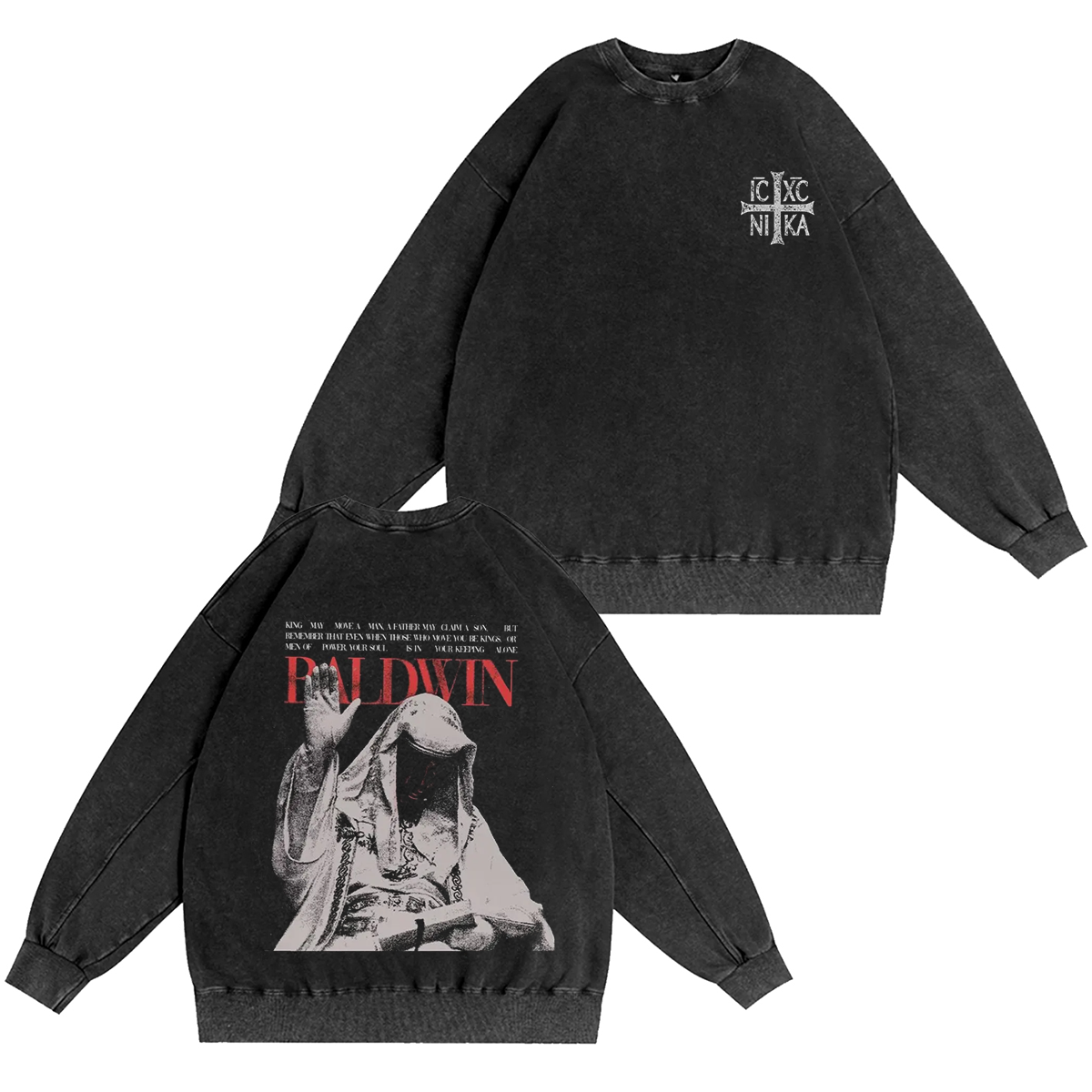 Baldwin IV The Leper King Unisex Washed T-shirt/Crewneck/Hoodie-Limited Sale
