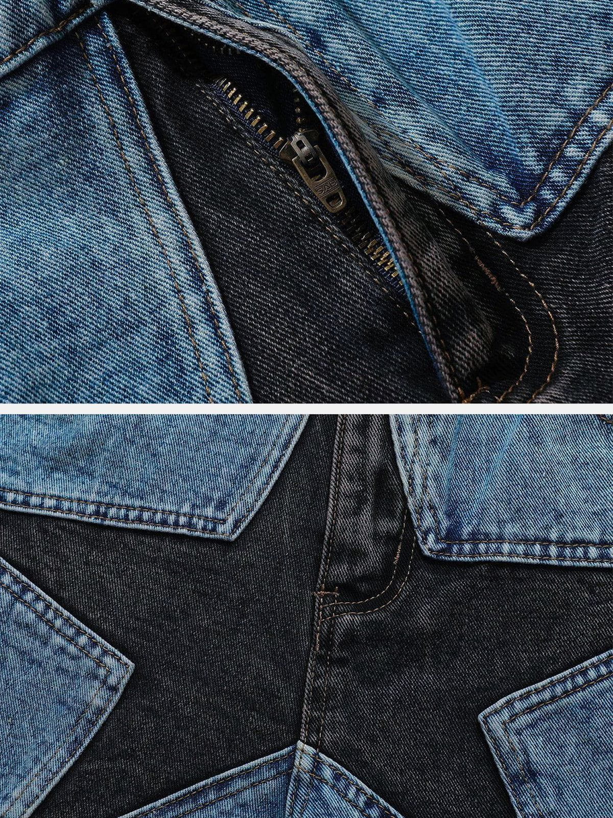 Aelfric Eden Star Patchwork Jorts-Limited Sale