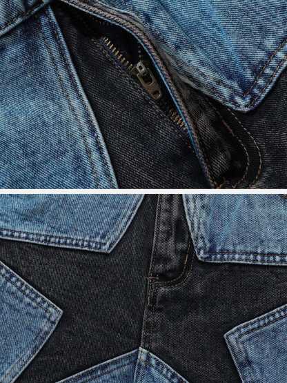 Aelfric Eden Star Patchwork Jorts-Limited Sale