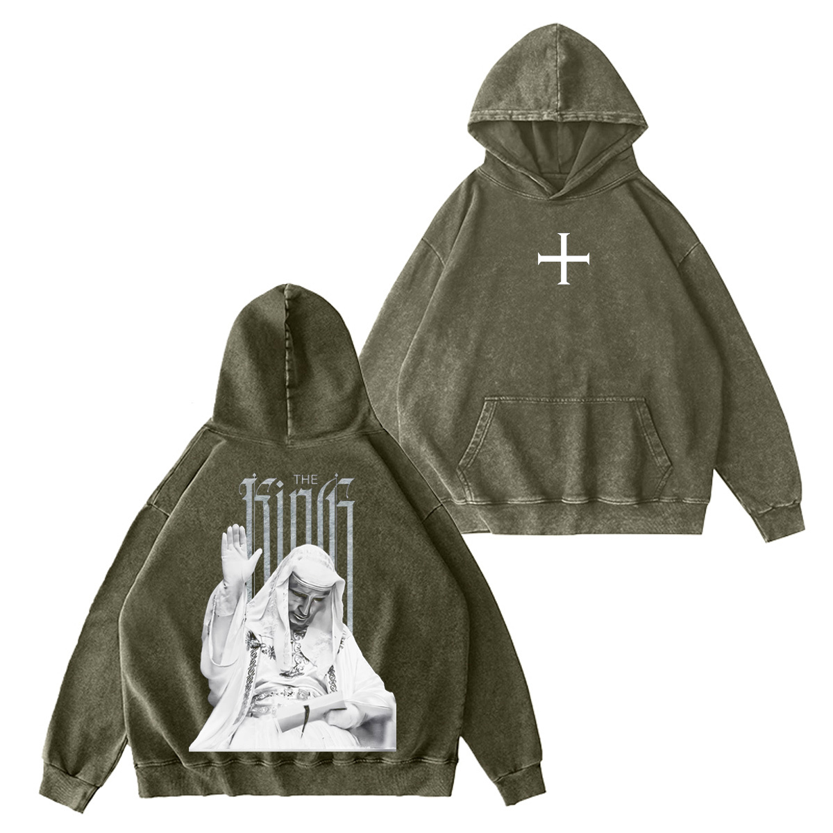 King Baldwin IV Vintage Washed T-shirt/Crewneck/Hoodie-Limited Sale