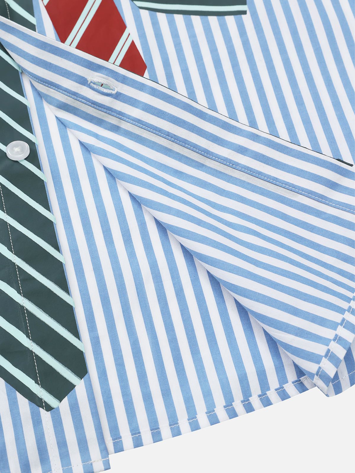 Aelfric Eden Necktie Graphic Stripe Long Sleeve Shirt-Limited Sale